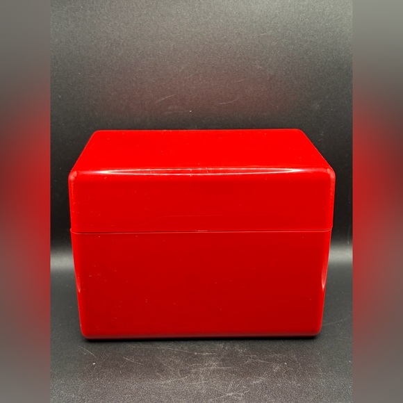 Interdesign Vintage MCM Red Hinged Storage Box, Jewelry Box, Keepsake Box, USA - Picture 13 of 15